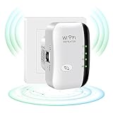 WLAN Verstärker, WLAN Repeater 300 Mbit/s 2.4 GHz, WiFi Extender Booster, WiFi Verstärker mit...