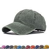 Vintage-Baseballkappe für Damen, unisex, für den Alltag - Grün - Einheitsgröße