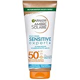 Garnier Sonnenschutzmilch mit LSF 50+, Sehr leichte und rückstandslose Sonnencreme für helle und...