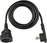 Brennenstuhl Qualitäts-Kunststoff-Verlängerungskabel mit Flachstecker (Verlängerungskabel flach...