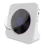 MDXHKK Tragbarer CD -Player, Desktop Bluetooth Integrated Player, Home Audio Record Player, Retro...