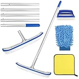 4 Teiliges Poolbürste Set, Pool Reinigungsbürste 45cm, Poolbesen mit Längenverstellbarer...