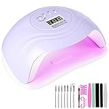 ROEXUN UV LED Lampe für Nägel,168W Nageltrockner für Gel Nagellack,Tragbarer...