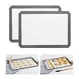 KitchenRaku 29.5x42cm Rechteckig Backmatte aus Silikon,Antihaftbeschichtung Silikon Backmatte...
