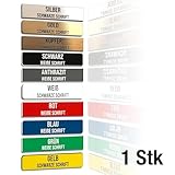 FILIGRAVO personalisiertes Klingelschild (1 Stück) - Selbstklebendes Türschild und...