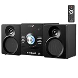 Kompaktanlage mit CD Player Bluetooth Lautsprechern | Mini HiFi Musikanlage Stereoanlage | USB AUX...