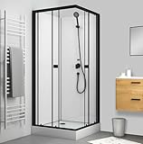 Marwell Komplettdusche Prime Style Square – Duschkabine 80 x 80 x 200 cm – Fertigdusche inkl....