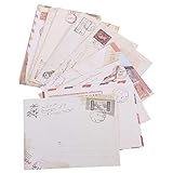 UKCOCO 60 Stück Teiliges Mini Retro Briefumschläge aus Papier Kleine Umschläge für Gruß und...