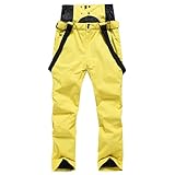 RUMAOZIA Herren Skihose Winter Slim Leg Arbeitshose Herren Schneehose Isoliert Winddicht...