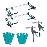 wolfcraft Türfutter-Montage-Set „PRO“ 12tlg. - Das Komplettset für die Montage von Türen...