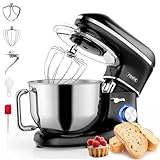 Fentic Küchenmaschine - 2000W - Edelstahl Rührschüssel (6,2 L) - Knetmaschine mit Rührhaken,...