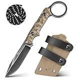 DRACHENADER Gürtelmesser SCORPION, Neck Knife mit 6,5 cm Klingenlänge aus 5Cr13MoV...