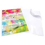 Evergreen Goods Ltd 50 Blatt A4 weißes, selbstklebendes Premium-Glanzpapier für Foto- und...