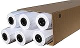 CABRO 513914-50 Qualitäts-Plotterpapier, 6 Rollen, 90 g, 914mm x 50m für brillante Farben, exakte...