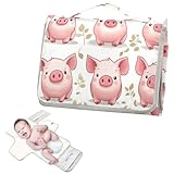 Wiederverwendbare Baby-Urinierunterlagen mit Taschentuchtasche, Wickelunterlage für Mädchen und...
