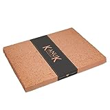 Schamottplatte 400 x 300 x 30 mm - rötliche Farbe - Lebensmittelecht - Schamottsteine -...