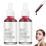 AHA 30% + BHA 2% Peeling Solution, 2PCS Peeling-Lösung AHA 30% + BHA 2%, PeelingExfoliate Serum...