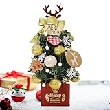 Weihnachtsbaum – Weiß beflockter Weihnachtsbaum, Ornamente für Büro | kleines...