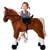 TE-Trend Pferd, 70 cm – Das perfekte Reitpferd für Kinder mit Sattel, Zaumzeug und Steigbügeln....