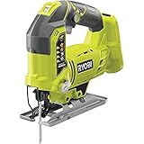 RYOBI 18 V ONE+ Akku-Stichsäge R18JS-0 (max. Schnitttiefe Holz: 101mm, Hublänge 25mm, stufenlose...