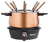 Bestron elektrische Fondue Set für bis zu 8 Personen, mit 8x Fonduegabeln & stufenlosen Thermostat,...