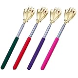 Beaupretty 4 Stück Teiliges aus Ausziehbarem Edelstahl Rückenkratzer mit Handmassagefunktion...