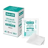 Medrull Kompressen nicht gewebt STERIL ULTRASOFT Wundauflagen 4-lagig 5cm x 5cm Verpackt 2 Stück -...