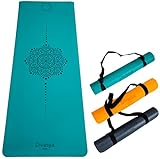 DIVASYA Premium Yogamatte: rutschfester Naturkautschuk & japanische professional grip Oberfläche...