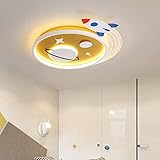 WQHPLMD Kinder-Deckenleuchte, LED, Moderne Unterputz-Deckenleuchte, 18 ” 38 W, rosa...