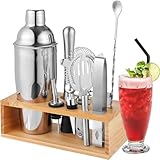 Cunsieun Cocktail Shaker, Cocktail Set, 10-teiliges Geschenk Bar Set Bar Zubehör Cocktail set, 750...