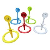 Ringwurfspiel – Outdoor-Spielzeug für Kinder, Farbset, interaktives Wurfspiel, Weihnachten,...