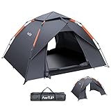 Amflip Campingzelt Automatisches 2 Personen Sofortzelt Pop Up Ultraleichtes Kuppelzelt 4...