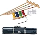 GICO KROBOC - Qualitäts Krocket und Boccia Spiel im Set - 2 Spiele in 1: Der Garten Spielspaß als...