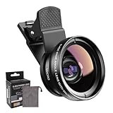 2-in-1 Universal Handy Kamera objektiv, Handy objektiv Set, 12,5X Macro Lens, 0,45X Weitwinkel, Nano...