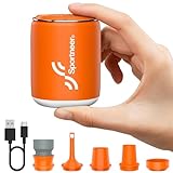 Mini Elektrische Luftpumpe - Sportneer Elektrische Luftpumpe mit 1600mAh Akku Tragbare Mini Pumpe...