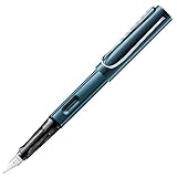 LAMY AL-star leichter Füllhalter 0D4 aus Aluminium in petrol mit ergonomischem Griff und polierter...