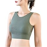 Gubsssl Sport BH Seamless Damen Push up Ohne Bügel Bustier Große Brüste Starker Halt Bügelloser...