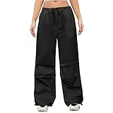 Cvanxluy Cargohose Damen Jeans Baggy Weites Bein Jogginghose Cargo Hose Loungewear Track Pants Y2K...