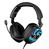Konix Naruto Shippuden Gaming-Headset mit Kabel 7.1 für PC - 50 mm Lautsprecher - Mikrofon - 2 m...