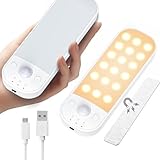 KEWUZY Schrankbeleuchtung LED mit Bewegungsmelder, 2 Stück LED Sensor Licht, 3 Farbig Einstellbar,...