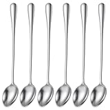 LXUEJIE 6 Stück Latte Macchiato Löffel, 22.3 cm Edelstahl Lange Löffel Eislöffel Rührlöffel...