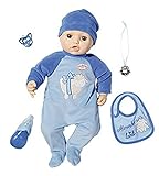 Baby Annabell Baby Alexander, weiche Puppe mit 8 Funktionen, 43 cm groß, 706305 Zapf Creation