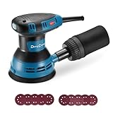 DongCheng Exzenterschleifer 300W, 125mm Schleifmaschine, 6 Geschwindigkeiten, 4,000-12,000 U/min mit...