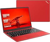 WOZIFAN Laptop 14 Zoll Notebook Win 11 Computer 6+256GB 1080P 2.4G + 5G Unterstützt SSD Karte...