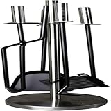 Generisch Kaminbesteck-Set aus Edelstahl, 5-teiliges Kaminbesteck-Set, Zange, Schürhaken, Bürste,...