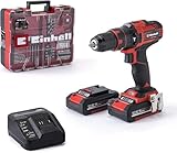 Einhell Akku-Schlagbohrschrauber-Set TE-CD 18/40 Li-i +64 (2x2,0 Ah) Power X-Change (Li-Ion, 18 V,...