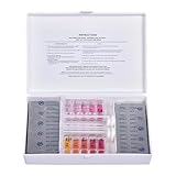 Test Kit Pool Wasser 100 Stücke-Cyanuric Acid Test Tabletten und Teststreifen, Nachfüllset für...