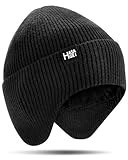 HASAGEI Wintermütze mit Fleecefutter Atmungsaktiv Strickmütze Winter Thermo Mütze Weich...