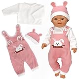 YHGETSUM Kleidung Outfits für Baby Puppen Kleidung puppenkleidung 36 cm-43cm Baby Newborn Kleid...