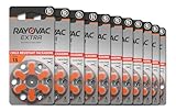 Rayovac Extra Hörgerätebatterien Größe 13 Langlebige quecksilberfreie...